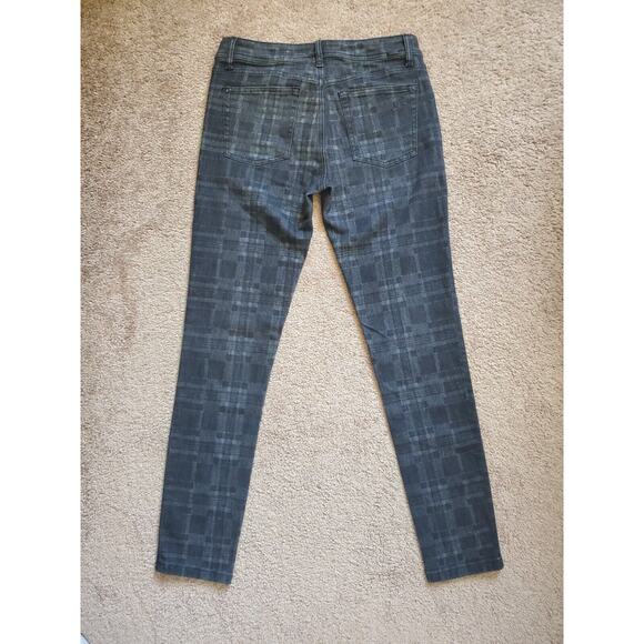 DL1961 Florence Instasculpt Skinny Jeans Dahlia Black Gray Plaid Denim, Size 29 - Picture 8 of 13